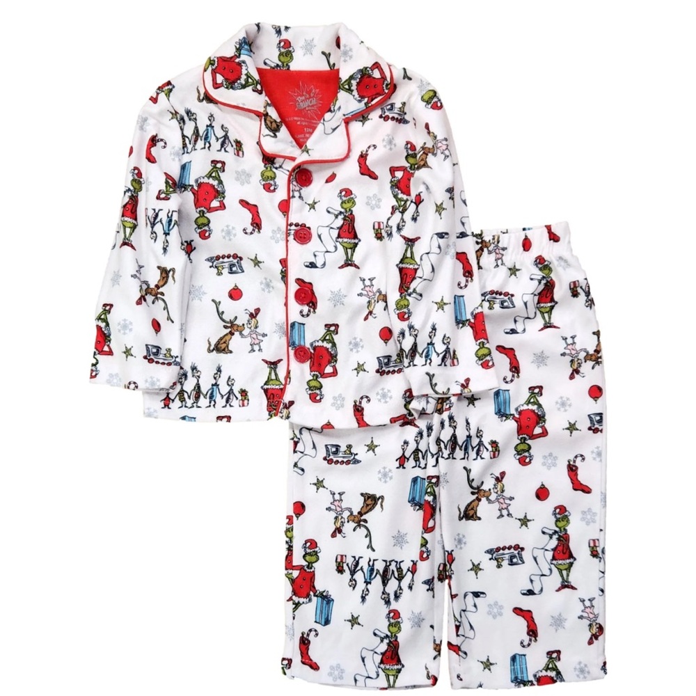 Dr. Seuss White and Red Kids Pajama Set
